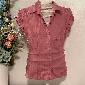 B•Wear Byer California Rose Button Down Blouse S